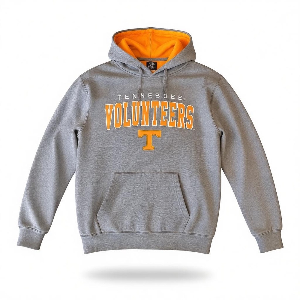 Colosseum Gray and Orange Hoodie